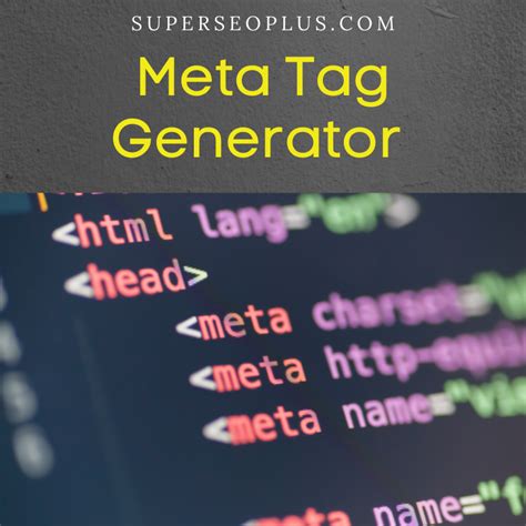 mega tag|Free Meta Tag Generator .
